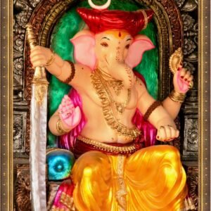 Lord Ganesha 004 <br> Size:70x100cm<br>Type: Laminated vinyl print framing