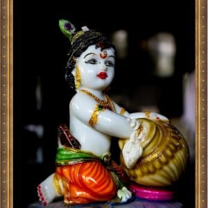 Lord Krishna 0013 <br>Size: 70x100cm<br> Type: Laminated vinyl print framing