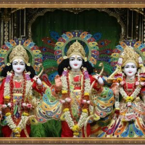 Price: $195 <br>Lord Rama 0023 <br> Size: 118x75cm (46x30 inch)<br>Type: Laminated vinyl print framing