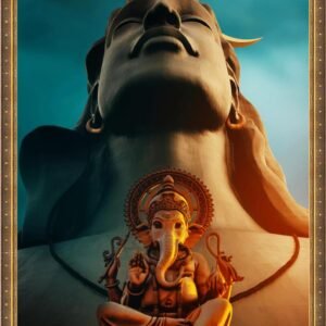 Price: $195 <br>Lord Shiva 0020 <br> Size:118x75cm (46x30 inch) <br>Type: Laminated vinyl print framing