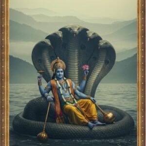 Price: $160 <br>The Vishnu 0026 <br> Size:70x100cm (28x39 inch) <br>Type: Laminated vinyl print framing