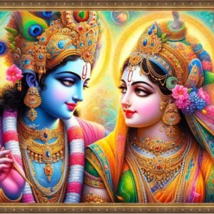 Price: $195 <br>Lord Krishna 009 <br> Size: 118x75cm (46x30 inch)<br>Type: Laminated vinyl print framing
