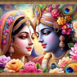 Price: $195 <br>Lord Krishna 008 <br> Size:118x75cm (46x30 inch) <br>Type: Laminated vinyl print framing