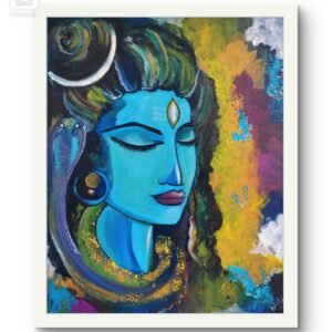 Hand Made Painting Shiva <br>Size: 16x20 <br> Type: Canvas