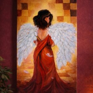 Woman with wings