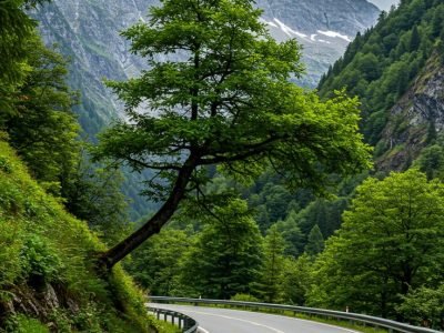 Scenic Mountain Road - Epic Alpine Drive Wallpaper